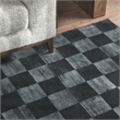 Berlin 8'x10' Indoor Soft Fabric Handwoven Checkered Ink Blue Accent Area Rug