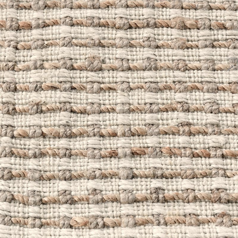 Huntington 5'x8' Handwoven Jute Sustainable Brown Ivory Accent Area Rug