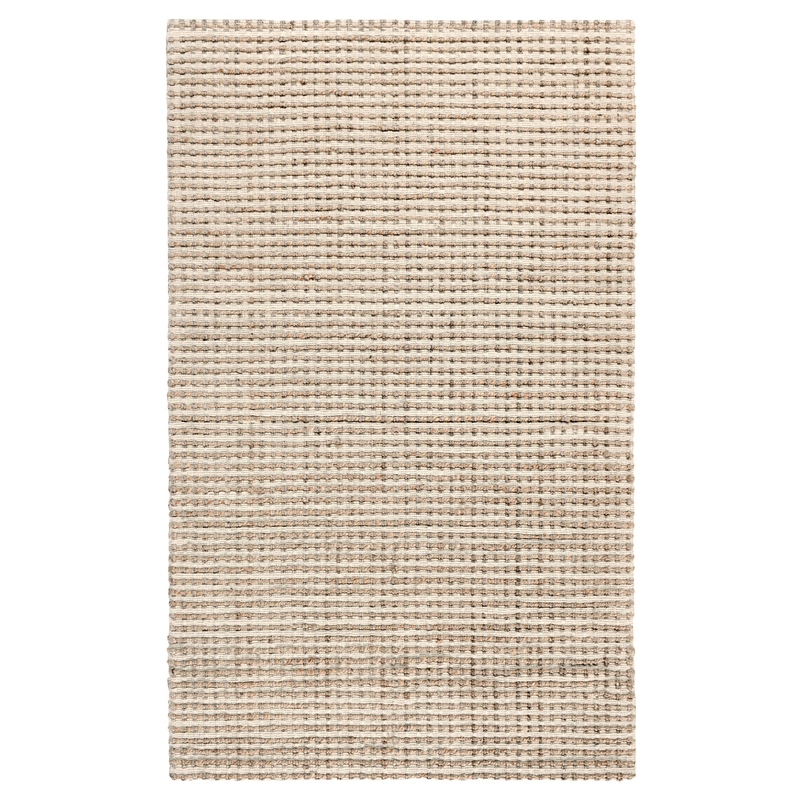 Huntington 5'x8' Handwoven Jute Sustainable Brown Ivory Accent Area Rug