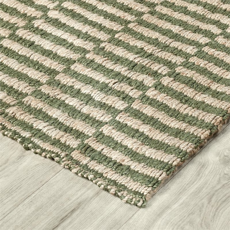 Monterey 8'x10' Jute Handwoven Sustainable Green Accent Area Rug