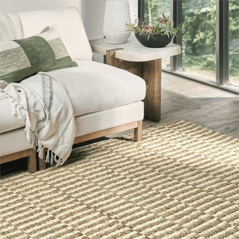 Monterey 8'x10' Jute Handwoven Sustainable Ivory Accent Area Rug