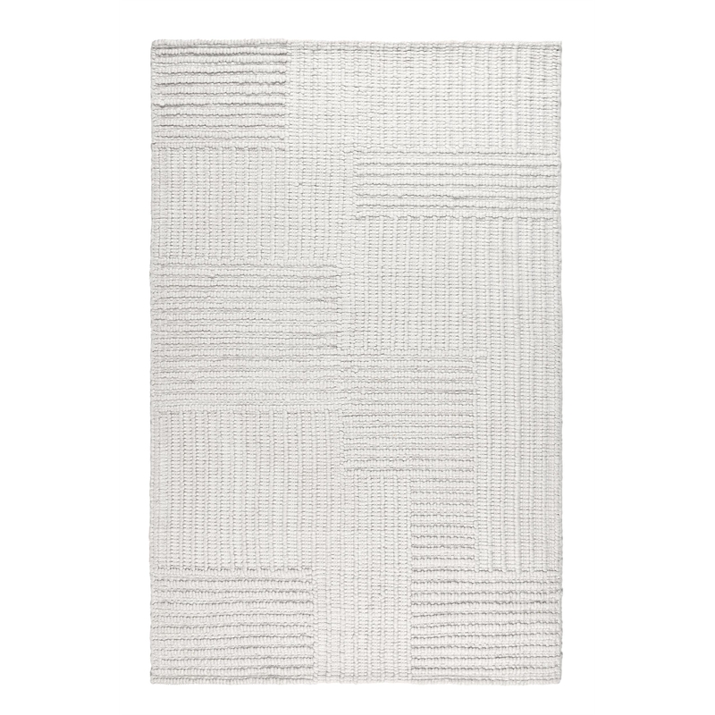 Clayton 8'x10' Recycled Fabric Handwoven Sustainable Ivory Accent Area Rug