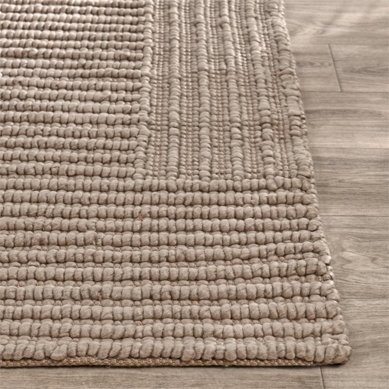 Clayton 8'x10' Recycled Fabric Handwoven Sustainable Beige Accent Area Rug