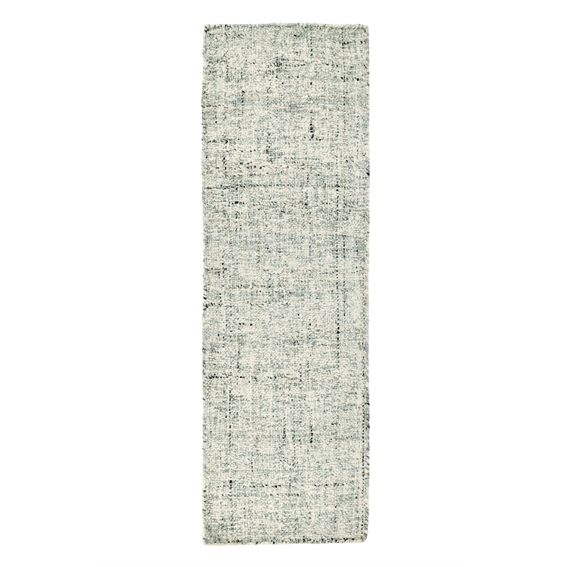 Oscoda 2.6'x8' Sustainable Handwoven Jute Blend Fog Gray Accent Rug