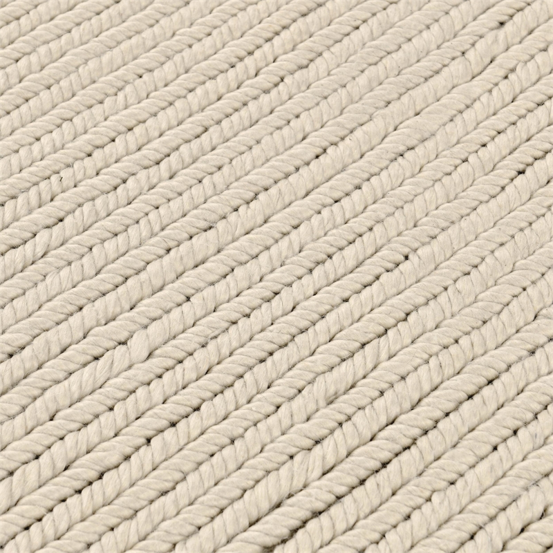 Dawson 9'x12' Wool Blend Fabric Handwoven Beige Accent Area Rug