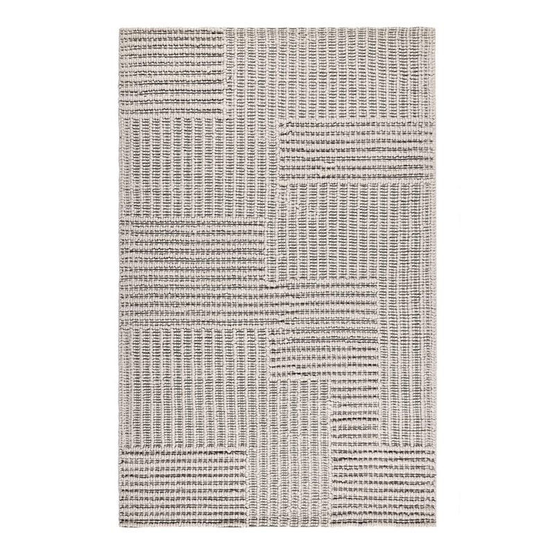 Clayton 5'x8' Recycled Fabric Handwoven Sustainable Gray Accent Area Rug
