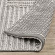 Clayton 8'x10' Recycled Fabric Handwoven Sustainable Gray Accent Area Rug