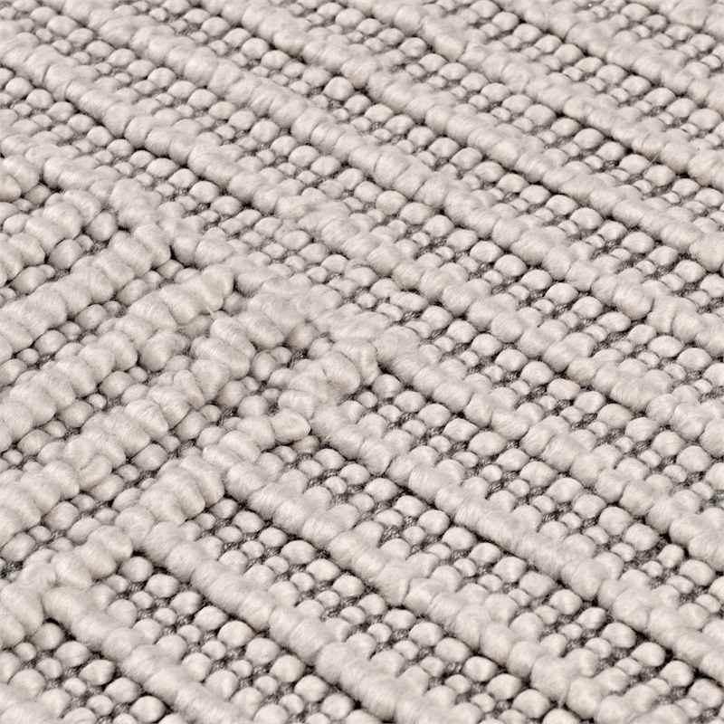 Clayton 9'x12' Recycled Fabric Handwoven Sustainable Gray Accent Area Rug