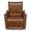 Classic Home Amsterdam Top Grain Leather Recliner Arm Chair in Brown