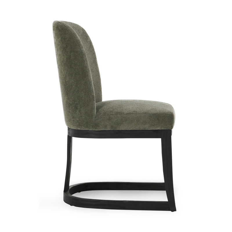Classic Home Jocelyn Upholstered Fabric Herb Green Dining Chair