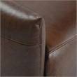 Classic Home Thaya Leather Power Recliner Chair in Antique Brown