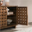 Classic Home Bast 4-Door Reclaimed Pine Wood Buffet Sideboard in Brown
