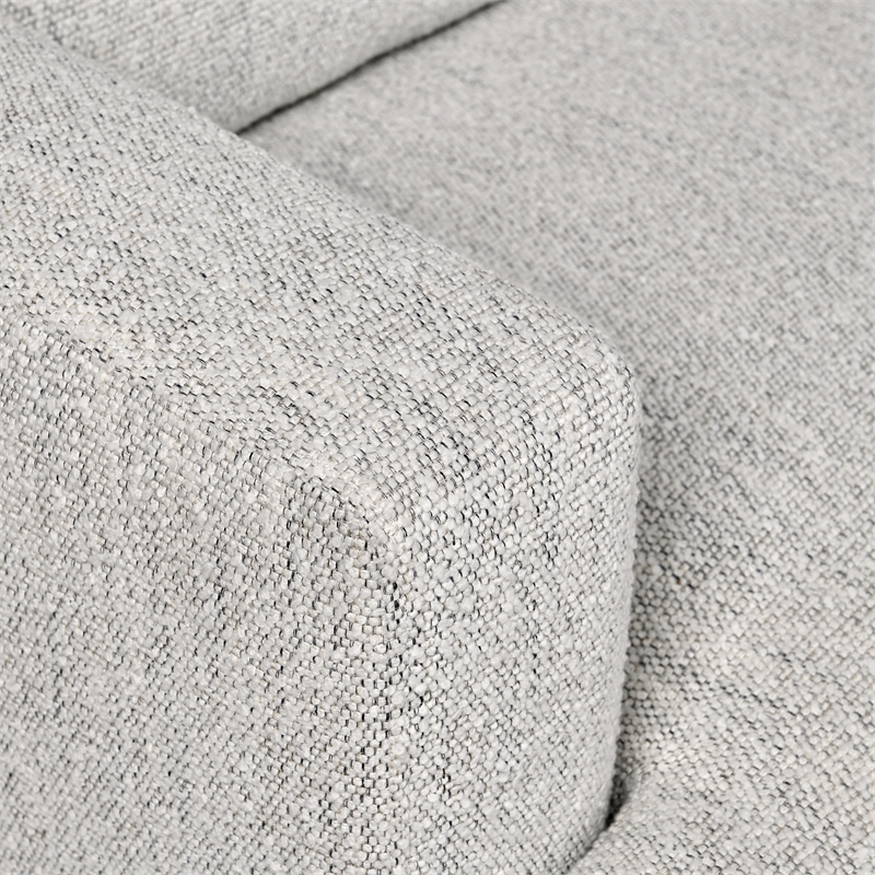 Classic Home Ludwig 5-Piece Upholstered Fabric Sectional Sofa in Ivory