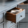 Classic Home Crafton 4-Door Reclaimed Pine Wood Blue Sideboard Buffet