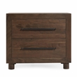 Classic Home Jaxon 2-Drawer Acacia Wood Nightstand in Cocoa Brown