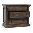 Classic Home Adelaide 3-Drawer Mango Wood Nightstand in Cocoa Brown