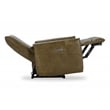 Classic Home Thaya Leather Power Recliner Chair in Earth Brown