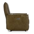 Classic Home Thaya Leather Power Recliner Chair in Earth Brown