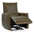 Classic Home Thaya Leather Power Recliner Chair in Earth Brown
