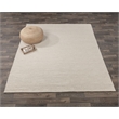 Dawson 9'x12' Wool Polyester Blend Fabric Handwoven Birch White Accent Area Rug