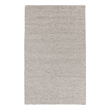 Dawson 5'x8' Wool Polyester Blend Fabric Handwoven Light Gray Accent Area Rug