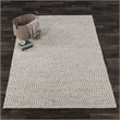 Dawson 5'x8' Wool Polyester Blend Fabric Handwoven Light Gray Accent Area Rug