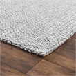 Dawson 8'x10' Wool Blend Fabric Handwoven  Gray Accent Area Rug