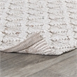 Portpla 5'x8' Wool Blend Hand Loomed Beige Accent Area Rug