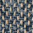 Villa by Classic Home Larabee 2x3 Handspun Jute Fabric Rug Indigo
