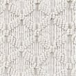 Portpla 9'x12' Wool Blend Hand Loomed Beige Accent Area Rug