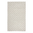 Portpla 9'x12' Wool Blend Hand Loomed Beige Accent Area Rug