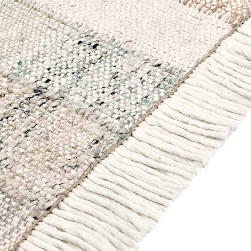 Ritsa 2'x3' Handwoven Jute Blend Fabric Multi-Color Accent Rug