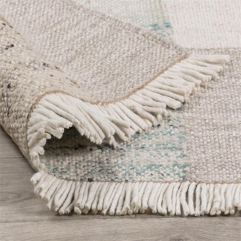Ritsa 2'x3' Handwoven Jute Blend Fabric Multi-Color Accent Rug