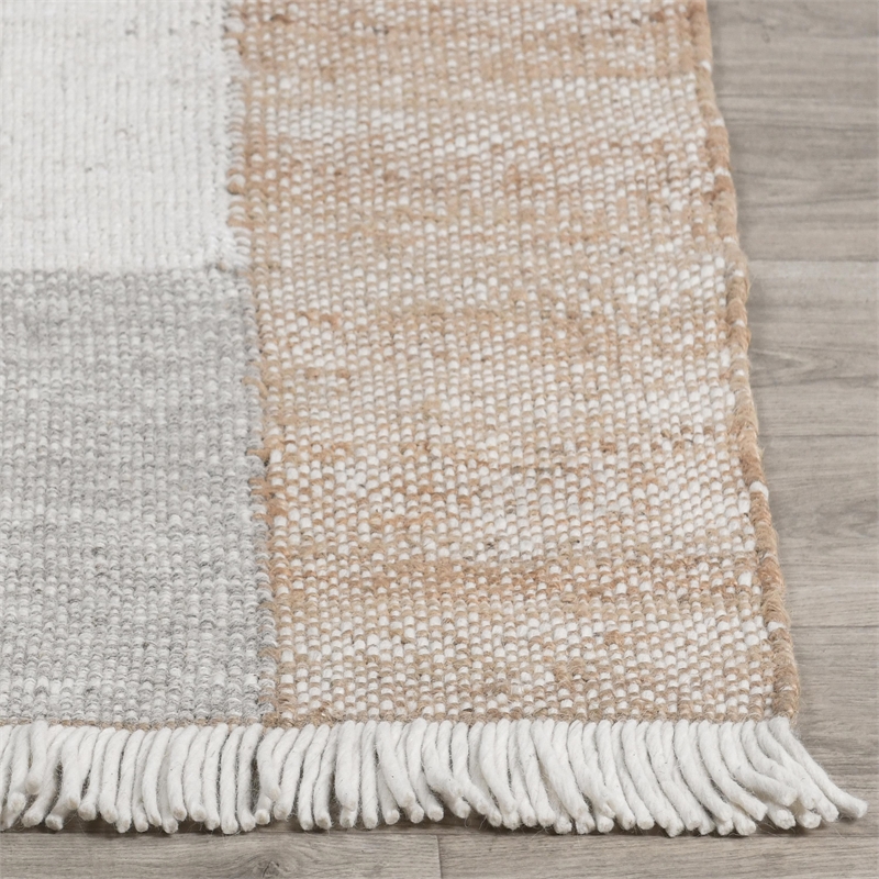 Ritsa 2'x3' Handwoven Jute Blend Fabric Multi-Color Accent Rug