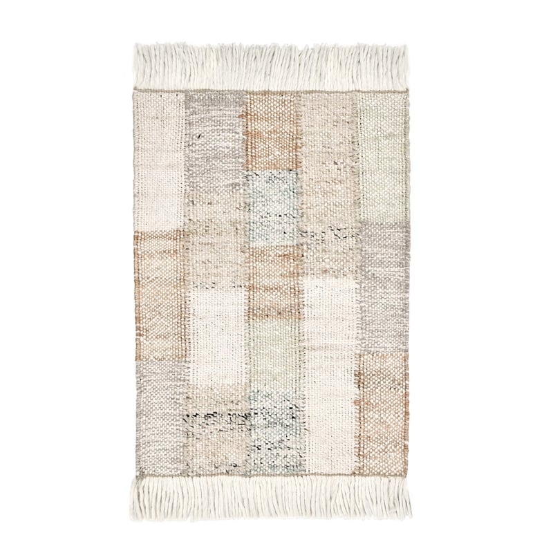 Ritsa 2'x3' Handwoven Jute Blend Fabric Multi-Color Accent Rug