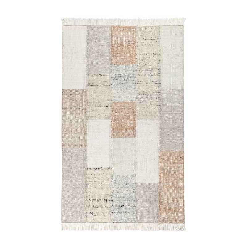 Ritsa 2.6'x8' Handwoven Jute Blend Fabric Multi-Color Area Accent Rug