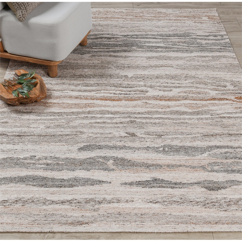 Tenaya 5x8 Handwoven Multi-Color Fabric Performance Area Accent Rug