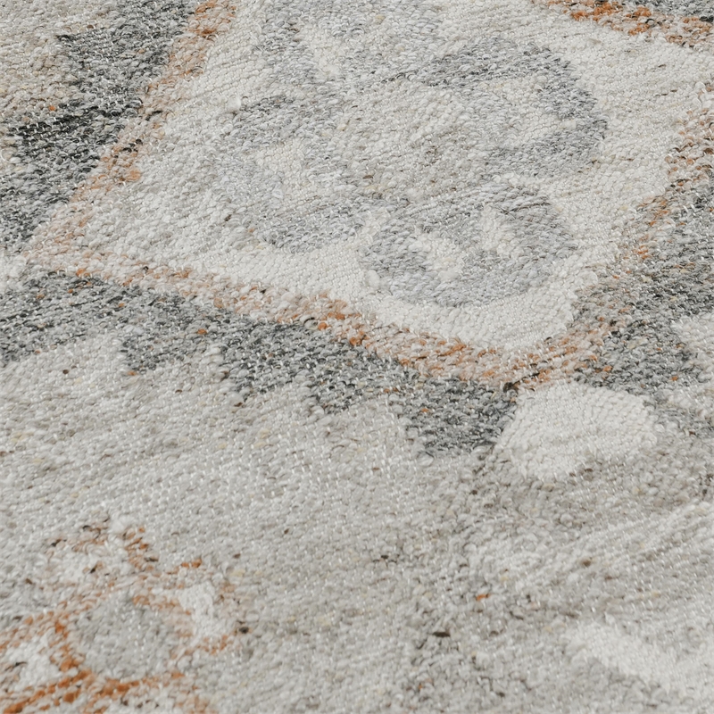 Lukens 5x8 Handwoven Multi-Color Fabric Performance Area Accent Rug