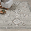 Lukens 5x8 Handwoven Multi-Color Fabric Performance Area Accent Rug
