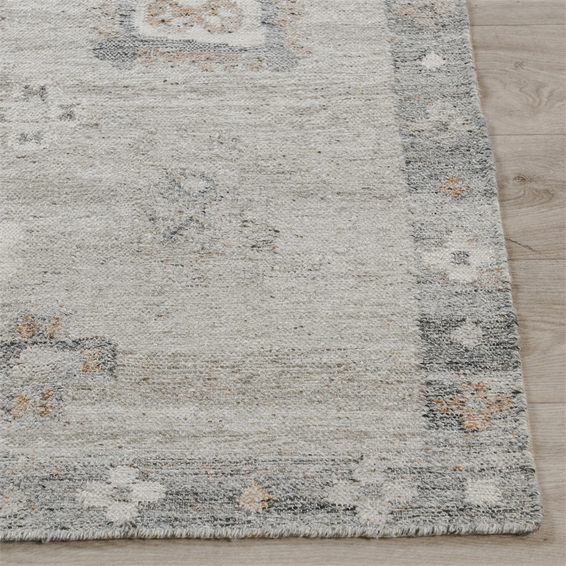 Lukens 5x8 Handwoven Multi-Color Fabric Performance Area Accent Rug