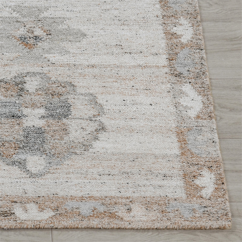 Ardeth 5x8 Handwoven Multi-Color Fabric Performance Area Accent Rug