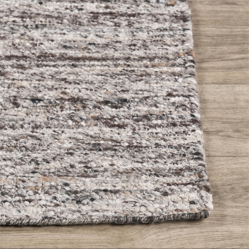 Havasu 8x10 Handwoven Performance Brown Fabric Area Accent Rug