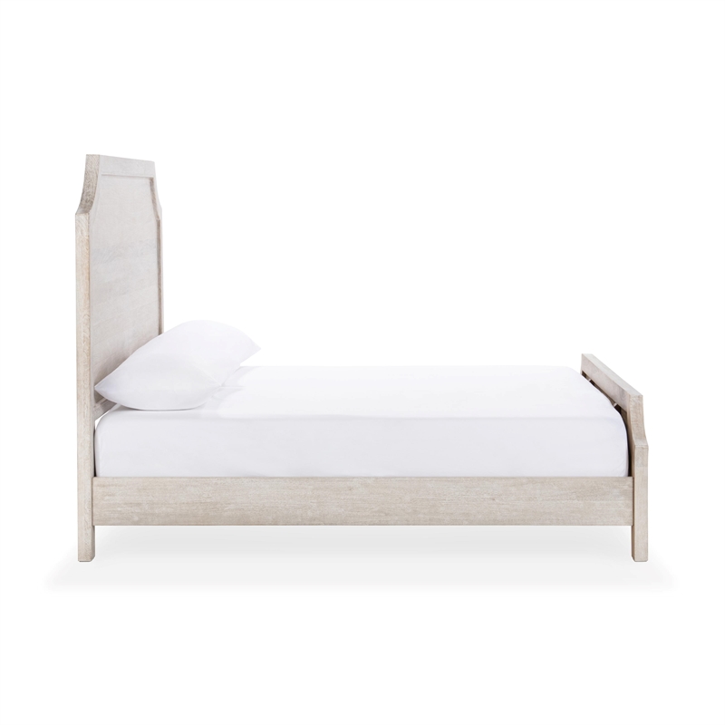Classic Home Westmont Mango Wood Bed Eastern King White