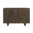 Classic Home Roya Oak Wood 2-Door Sideboard Buffet in Toasted Brown