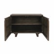 Classic Home Roya Oak Wood 2-Door Sideboard Buffet in Toasted Brown