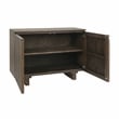 Classic Home Roya Oak Wood 2-Door Sideboard Buffet in Toasted Brown