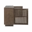 Classic Home Roya Oak Wood 2-Door Sideboard Buffet in Toasted Brown