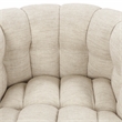 Classic Home Walter Swivel Accent Chair Flax Viscose and Polyester Beige