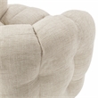 Classic Home Walter Swivel Accent Chair Flax Viscose and Polyester Beige