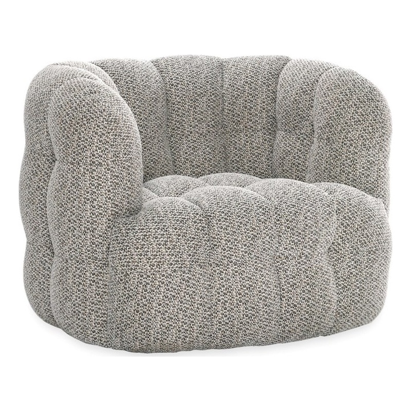 Classic Home Walter Swivel Accent Chair Viscose Polyester Heathered Gray